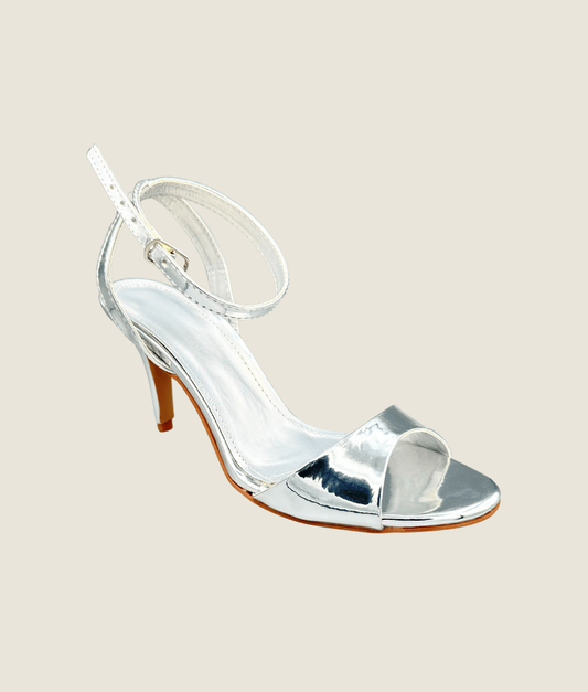 Metallic Pencil Heel Sandal – HH10032