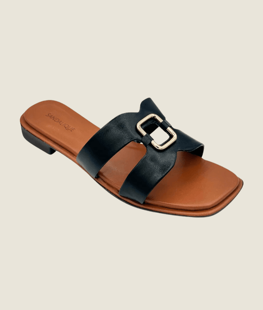 Casual Buckle Flat Slipper – FT10031 - Sandalique Flats