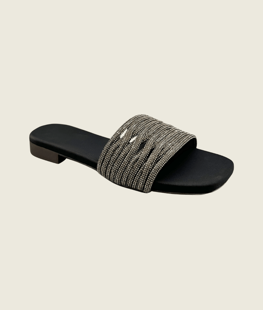 Celeste Crystal Weave Slide Slipper - FT1002