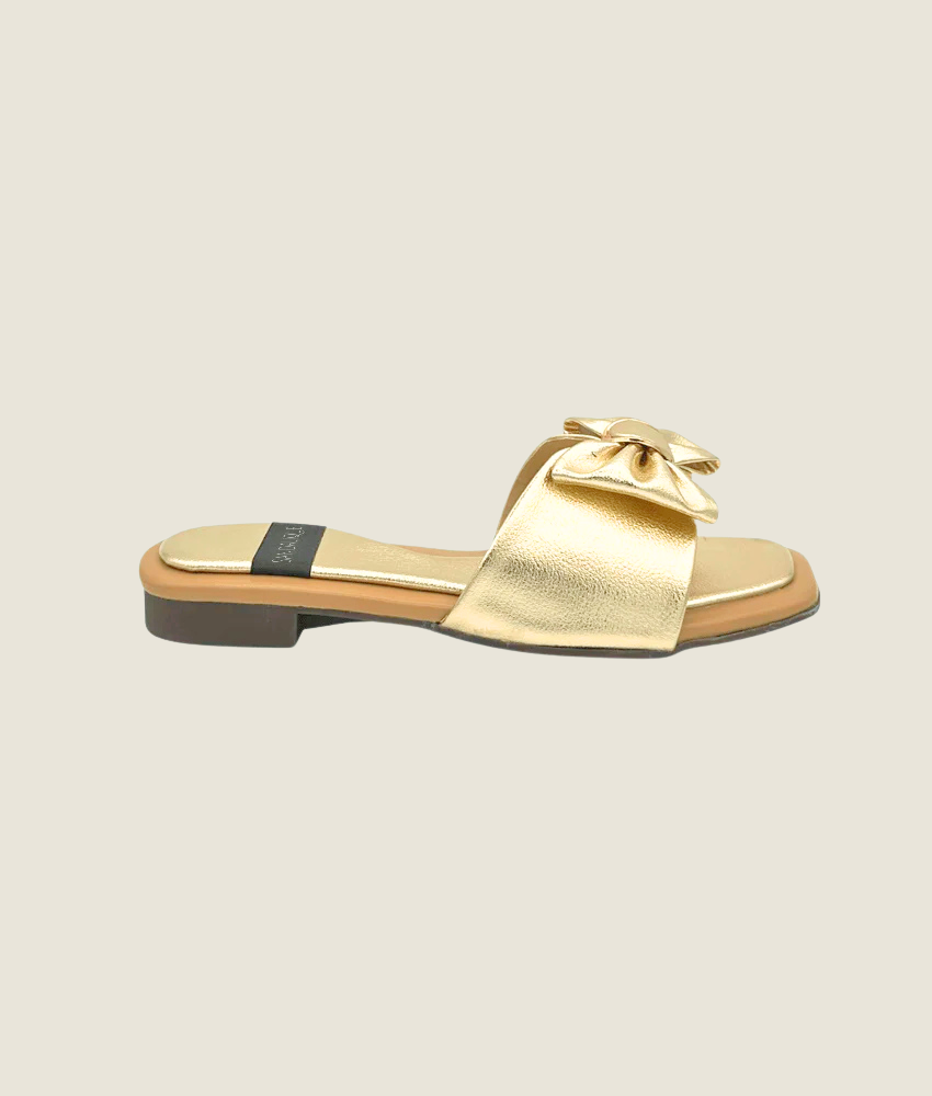 Classic Bow Tie Flat Slipper – FT10024 - Sandalique Flats
