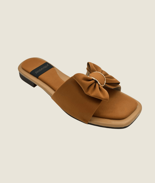 Classic Bow Tie Flat Slipper – FT10024 - Sandalique Flats