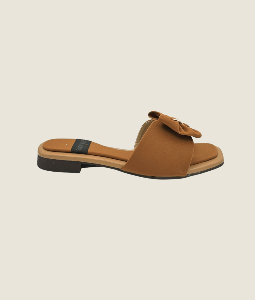 Classic Bow Tie Flat Slipper – FT10024 - Sandalique Flats