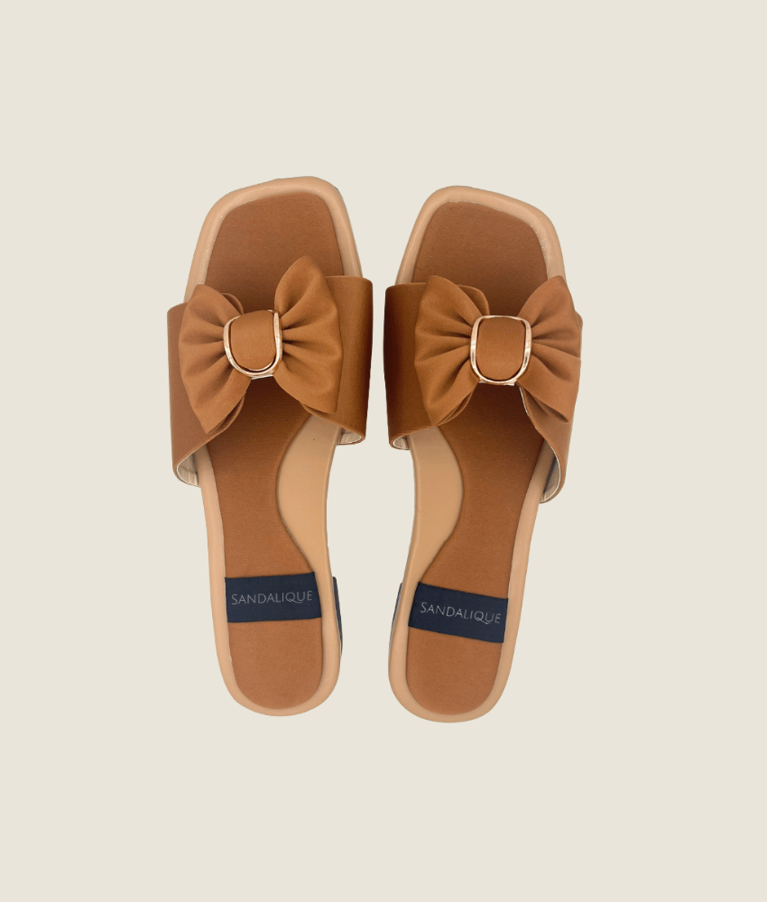 Classic Bow Tie Flat Slipper – FT10024 - Sandalique Flats