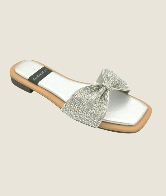 Fancy Flat Bow Slipper – FT10028 - Sandalique Flats