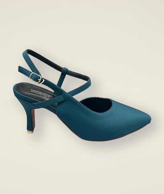 Pointed Toe Cross - Strap Heel - MH10040 - Sandalique Small Heel