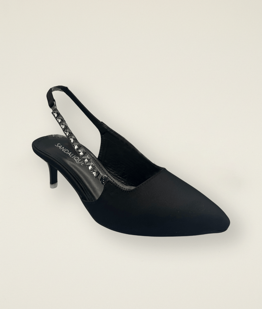 Fancy Ankle Chain Small Heel – SM10030 - Sandalique Small Heel