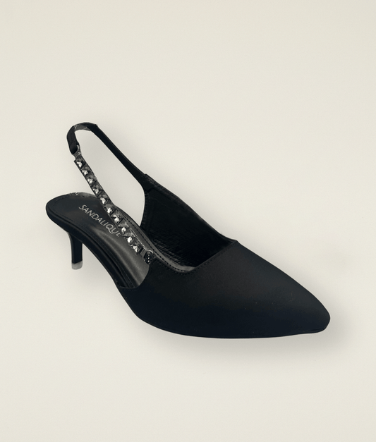 Fancy Ankle Chain Small Heel – SM10030 - Sandalique Small Heel