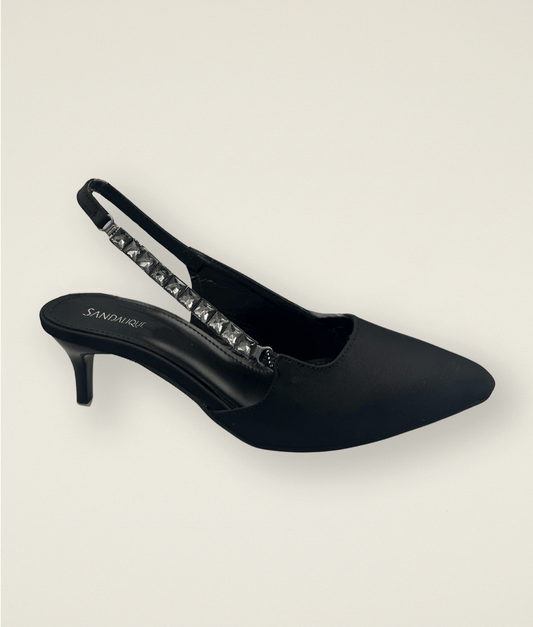 Fancy Ankle Chain Small Heel – SM10030 - Sandalique Small Heel