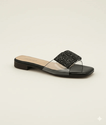 3 Cubes Flat Slipper FT10022 - Sandalique Flats