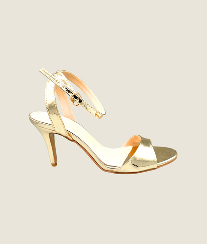 Metallic Pencil Heel Sandal – HH10032