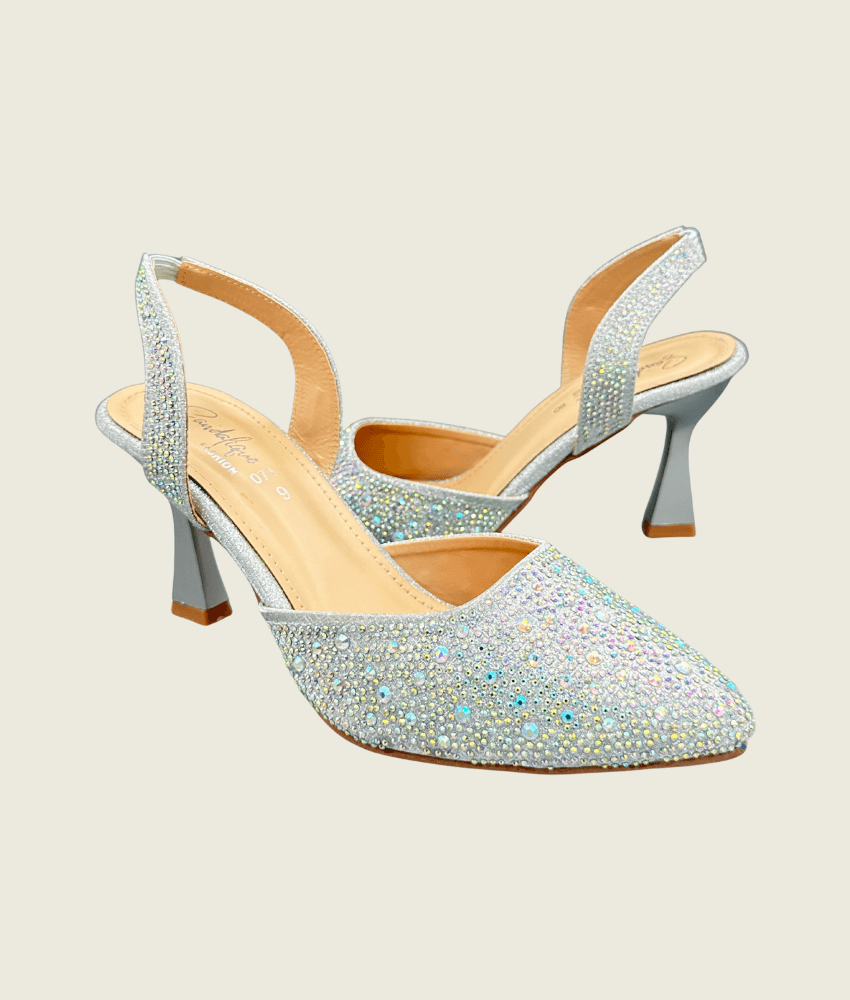 Aurora Crystal Slingback Pumps - HH1002