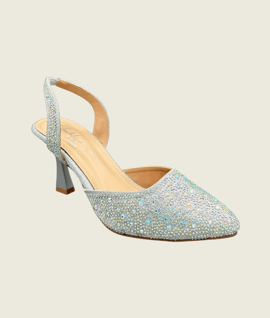 Aurora Crystal Slingback Pumps - HH1002
