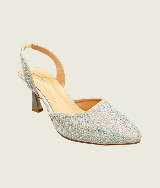Aurora Crystal Slingback Pumps - HH1002