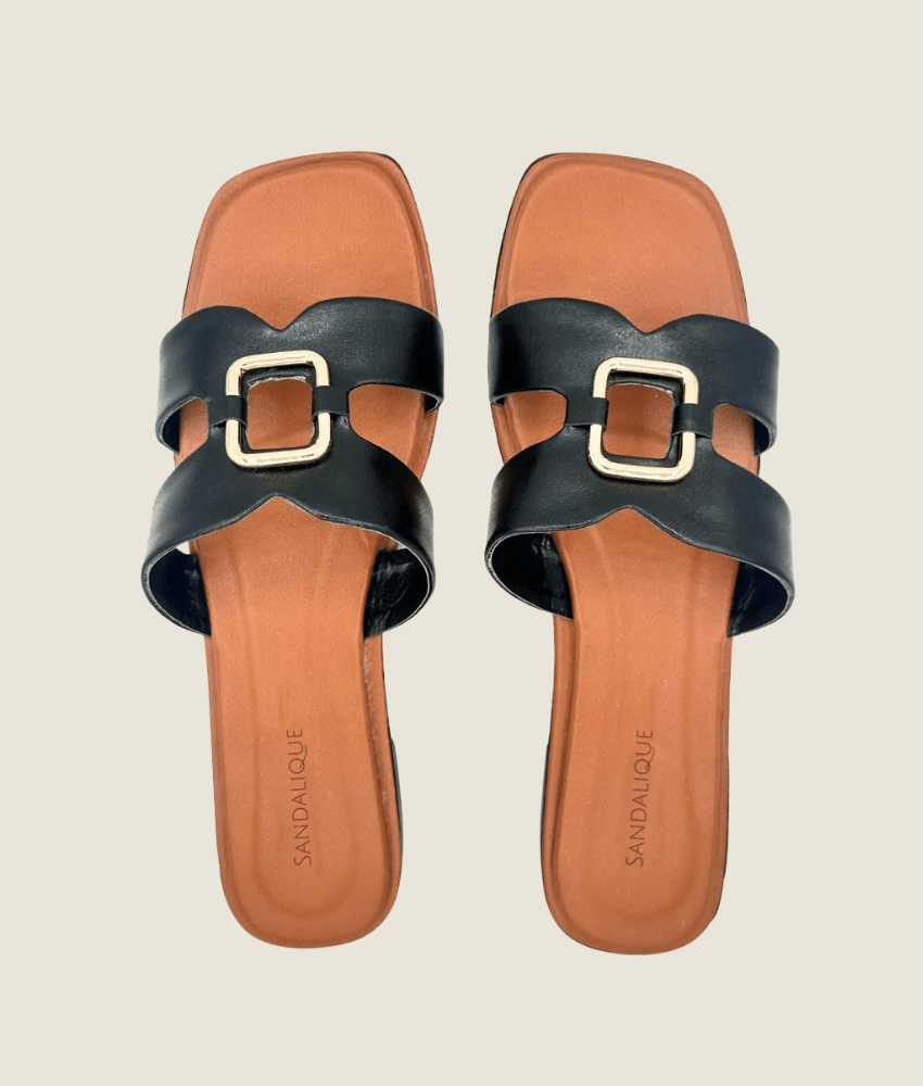 Casual Buckle Flat Slipper – FT10031 - Sandalique Flats