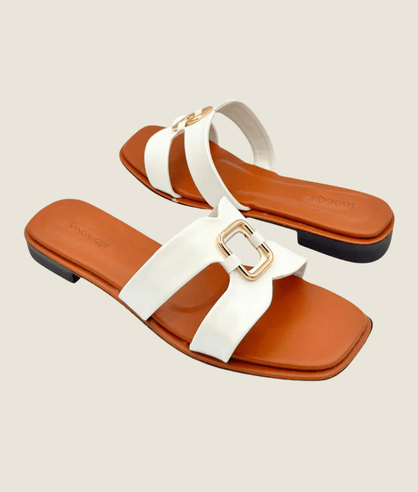 Casual Buckle Flat Slipper – FT10031 - Sandalique Flats