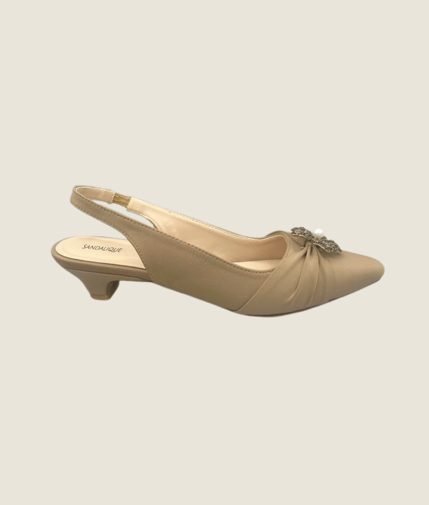 Casual buckle Satin sandal Small Heel SM10031
