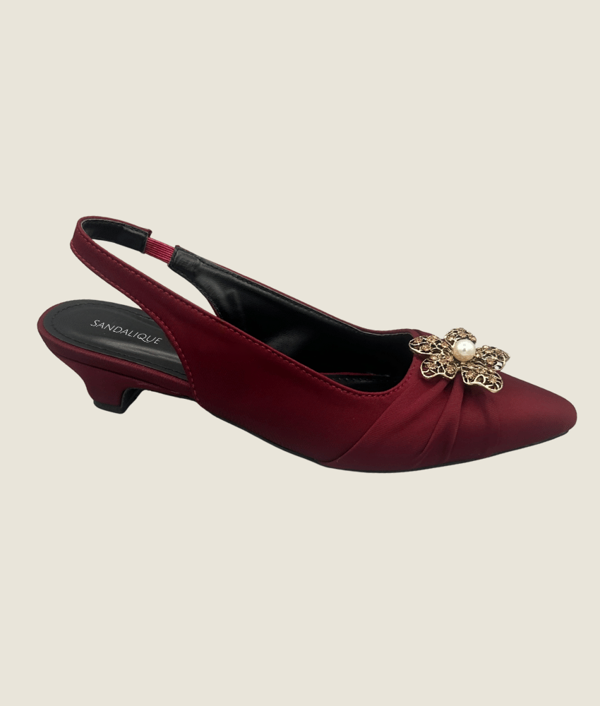 Casual buckle Satin sandal Small Heel SM10031