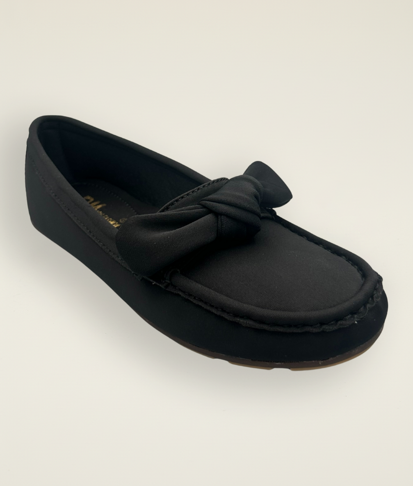 Stylish Black casual knot loafer for women, versatile everyday footwear
