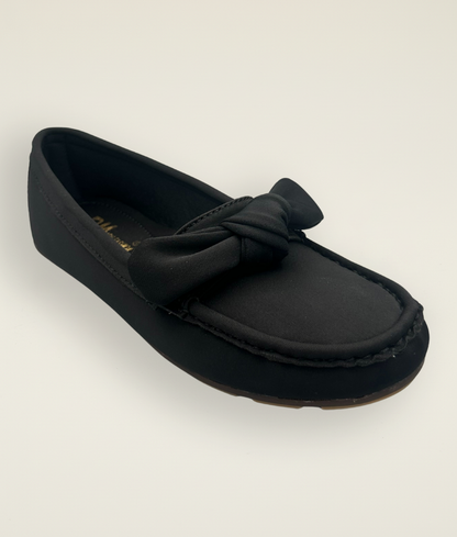 Stylish Black casual knot loafer for women, versatile everyday footwear