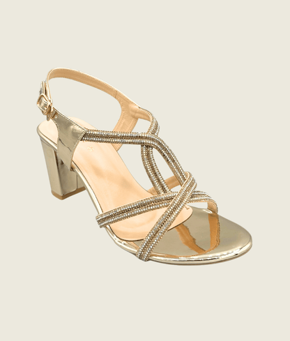 Celestia Cross Block Heels - HH10013