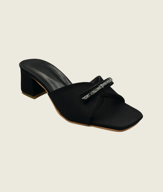 Charmline Bow Slip Heels - MH1004