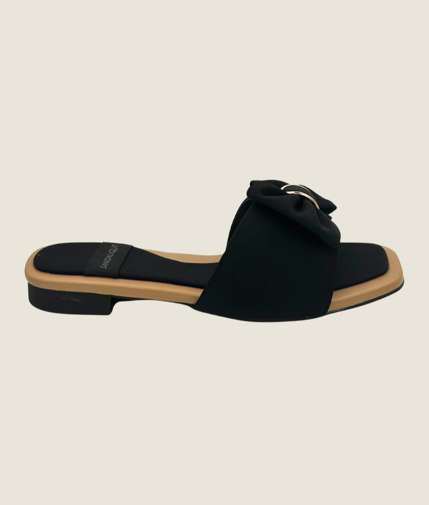 Classic Bow Tie Flat Slipper – FT10024 - Sandalique Flats