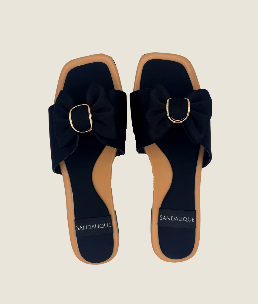 Classic Bow Tie Flat Slipper – FT10024 - Sandalique Flats