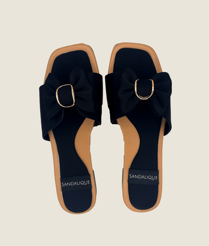Classic Bow Tie Flat Slipper – FT10024 - Sandalique Flats