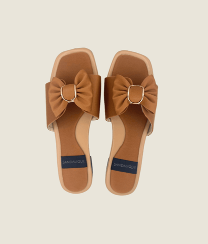 Classic Bow Tie Flat Slipper – FT10024 - Sandalique Flats