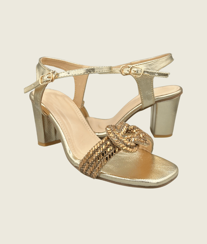 Classic Knot Block Heel - HH10020