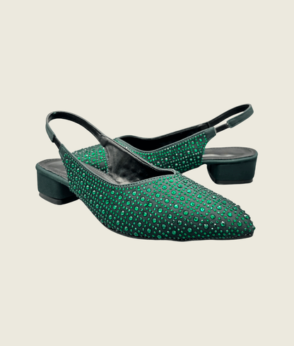 Crystal Chic Slingback Pumps - SM1001