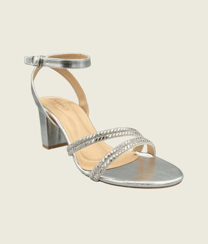 Crystal Strap Block Heel Sandals - HH10021