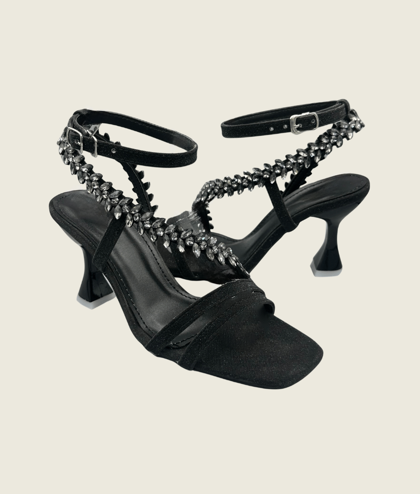 Crystal Vine Strappy Heels - MH10011