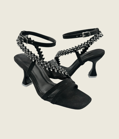 Crystal Vine Strappy Heels - MH10011