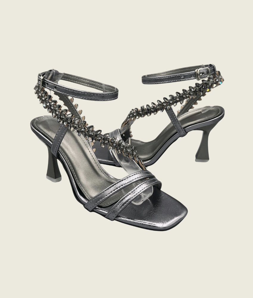 Crystal Vine Strappy Heels - MH10011
