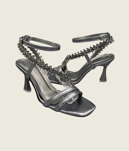 Crystal Vine Strappy Heels - MH10011
