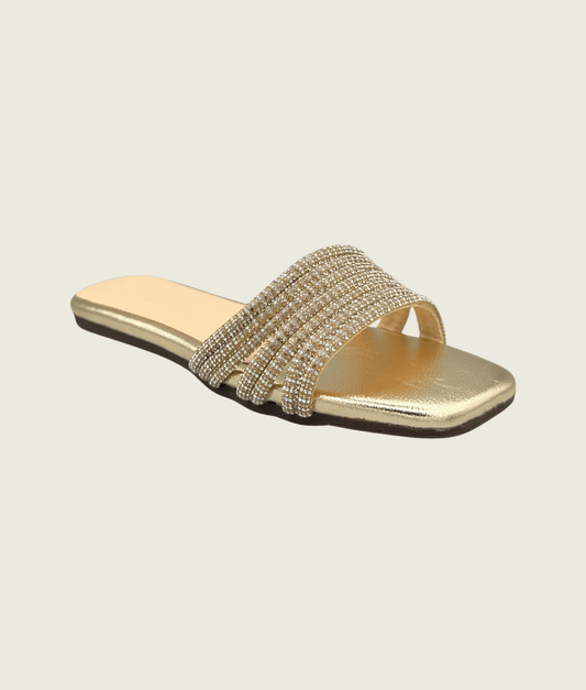 Crystal Wave Slide Sandals - FT10010