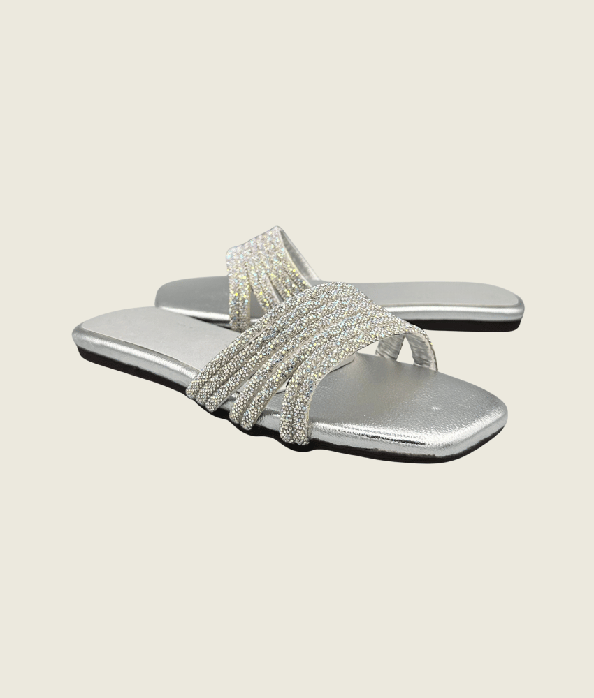Crystal Wave Slide Sandals - FT10010