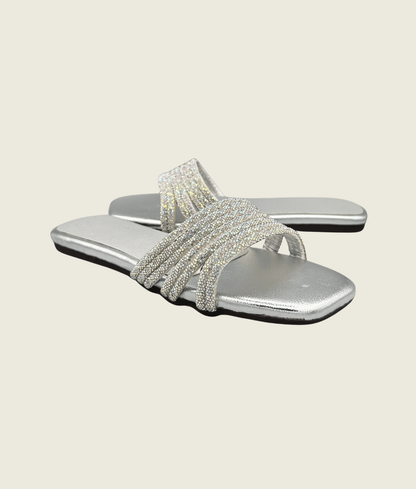 Crystal Wave Slide Sandals - FT10010