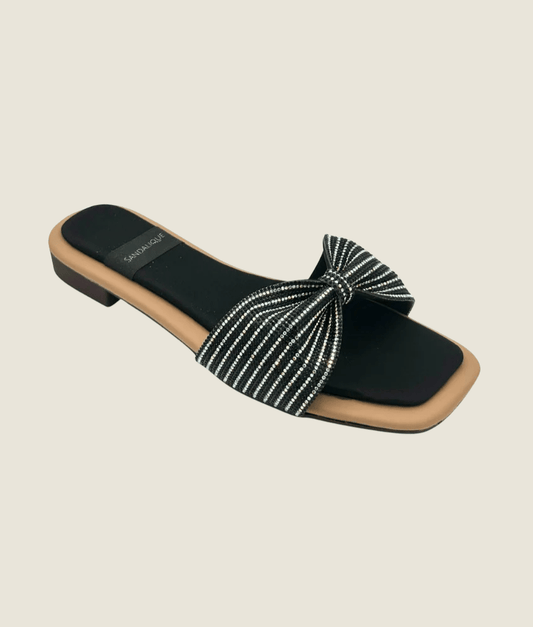 Fancy Flat Bow Slipper – FT10028 - Sandalique Flats