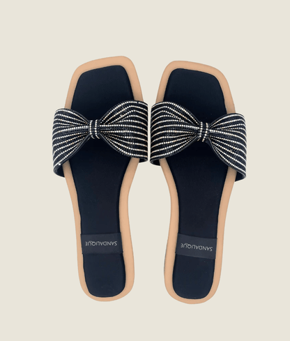 Fancy Flat Bow Slipper – FT10028 - Sandalique Flats