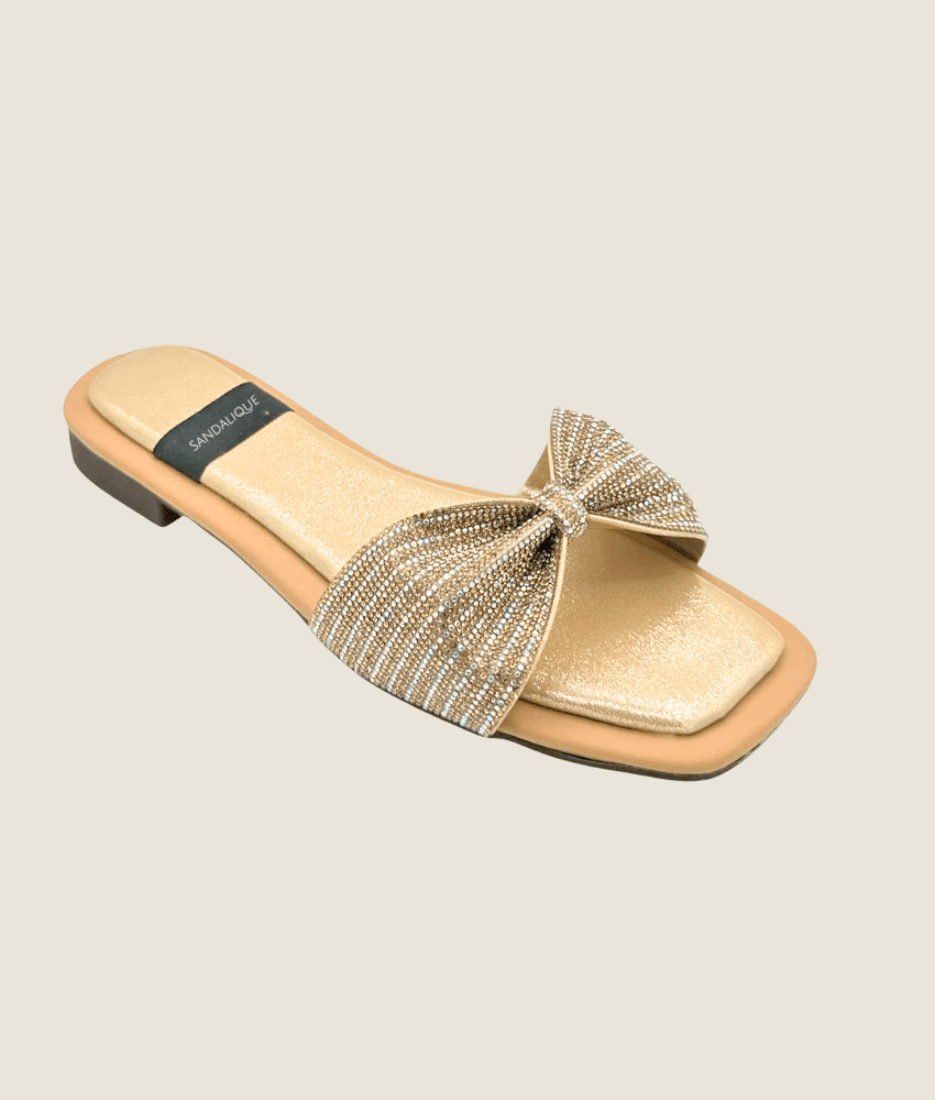 Fancy Flat Bow Slipper – FT10028 - Sandalique Flats