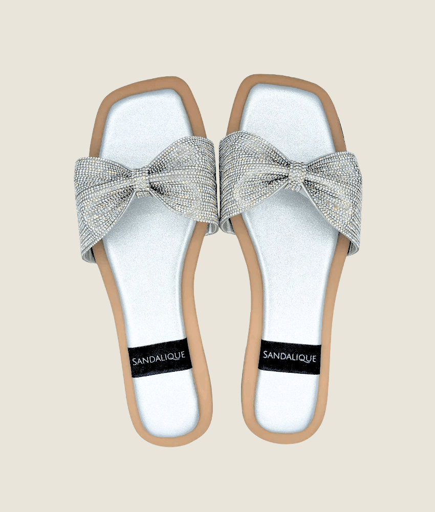 Fancy Flat Bow Slipper – FT10028 - Sandalique Flats
