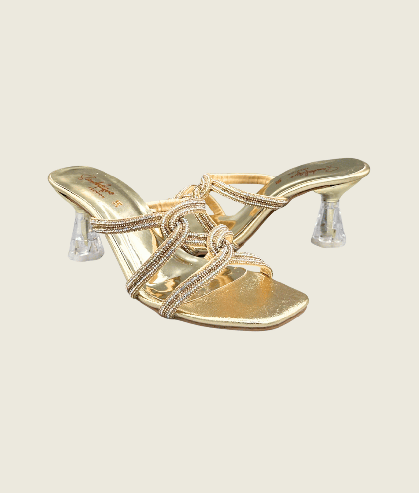 Glam Knot Crystal Heels - MH1005