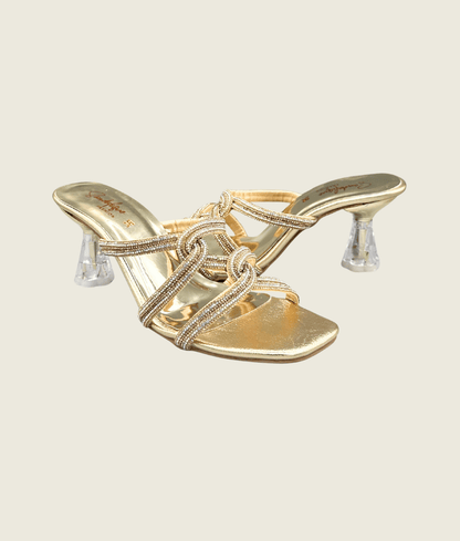 Glam Knot Crystal Heels - MH1005