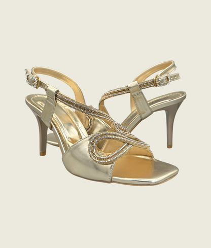 Seraphine Swirl T-Strap Heels - HH1009