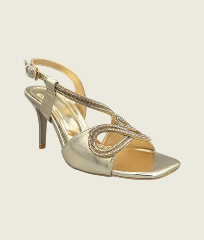 Seraphine Swirl T-Strap Heels - HH1009