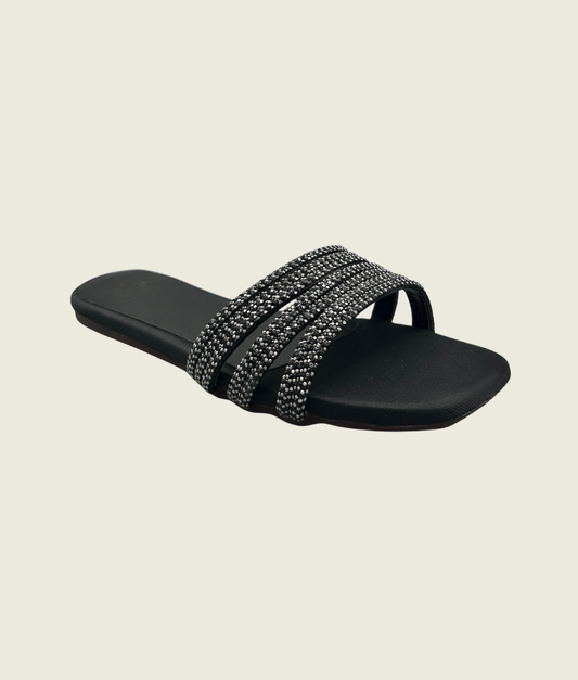 Crystal Wave Slide Sandals - FT10010