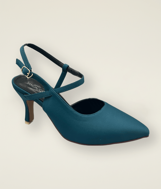 Pointed Toe Cross - Strap Heel - MH10040 - Sandalique Small Heel