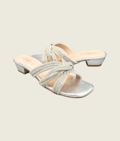 Radiant Twist Slip Heels - FT10033